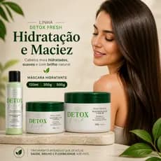 Máscara Hidrantante Desintoxicação Capilar Detox Fresh Lisso Cosméticos