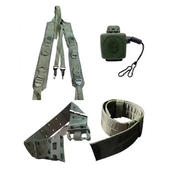 KIT CINTO NA TATICO + SUSPENSÓRIO DE SERVIÇO + FIEL RETRÁTIL +  PROTETOR DE CINTO