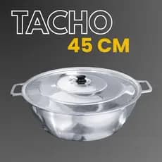Tacho n°45 em Alumínio Batido Grosso Fundido 17 Litros com tampa de alumínio