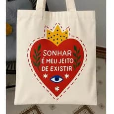 Bolsa Ecológica Ecobag Estampas Tropicais  - Sacola 30x40cm - 100% Algodão