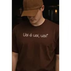 Camiseta Masculino Estampado Uai é Uai, Uai Frases Mineiros 100% Algodão