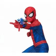 Fantasia Homem Aranha Longa com Enchimento Teia e Mascara