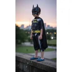 Fantasia Infantil Batman Curta com Mascara