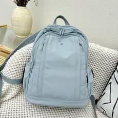 Lazer caminhadas ao ar livre náilon Ultra-leve mochila impermeável moda feminina viagem de lona de grande capacidade