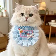 Gato laço Saliva toalha Pet estilo princesa feito à mão dos desenhos animados babador pescoço cão pequeno médio pequeno