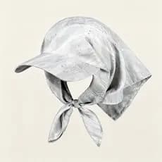 Versão coreana nicho Graffiti prata lenço de seda chapéu feminino primavera verão estilo fino alças exclusivas guarda-so