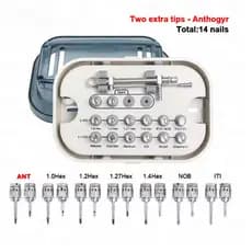 Chave De Fenda Para Implante Dentário , Torque Colorido , Catraca 10-70NCM Com 16 Peças , Kit De Ferramentas De Reparo