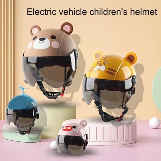 Capacete De Equitação Infantil , Aparência Adorável , Absorção De Choque , Design De Desenho Animado , ABS , Skate , Bic