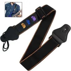 Correia para Violão e Guitarra com Porta Palhetas  – Conforto e Praticidade no Palco