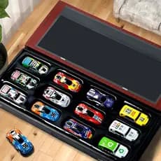 Kit 12 Carrinhos De Metal Ação Pull-back Frota Colorida Veículos Miniaturas Brinquedo Educativo Infantil Presente Menino