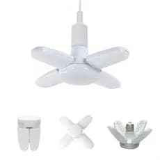 Lâmpada LED Pétalas Dobrável Ajustável Bivolt Luz 6500K Branco Frio