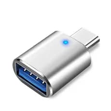 Adaptador Conversor USB Fêmea para Entrada Tipo C Macho Portátil