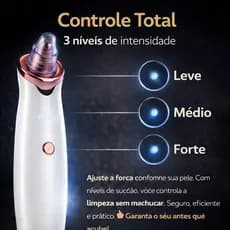 Removedor de Cravos e espinhas a Vácuo  Limpeza de pele profunda Sucção nariz rosto sem dor