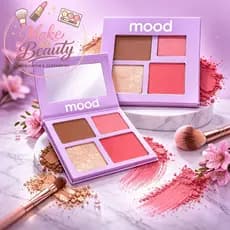 Paleta Quarteto Mood Ruby Rose HB-F586 – Blush, Contorno e Iluminador 20g