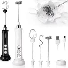 3 em 1 Electric Blender/USB Charging/Handheld Electric Whisk/Coffee Milk Frother
