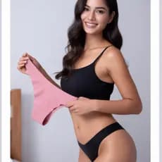 Conjunto 6 calcinhas coloridas invisiveis sem custura corte a laser tanga feminina fio dental lindas