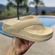 Chinelo Flat Tamanco Nuvem Plataforma Confortavel Feminino Leve