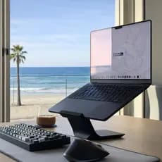 Suporte para Notebook Ergonômico Base para Laptop Mesa Elevação Resistente Organizador Home Office