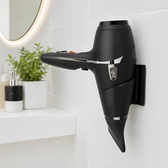 Suporte Para Secador de Cabelo Organizador Banheiro Com Fita 3M Alta Fixação