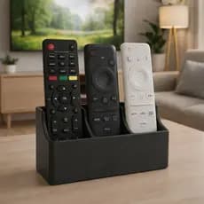 Suporte Porta Controle Remoto Organizador 3 Divisórias TV Ar Condicionado Mesa Prático Elegante Sala