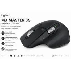 Mouse sem fio Logitech Mx Master 3s Bluetooth Edition - Grafite