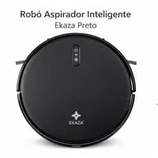 Robô Aspirador De Pó Inteligente Passa Pano Mapeamento Ekaza Preto