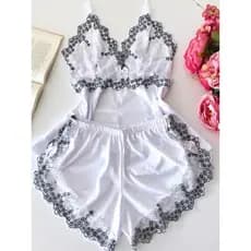 Baby Dool Curtinho/Pijama short curto/Roupa de dormir/Pijama bonito/ Roupa feminina/Pijama delicado/Baby dool short