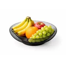Fruteira de Mesa Aramada Minimalista Cesto de Frutas Organizador de Mesa Cozinha Metal de Luxo