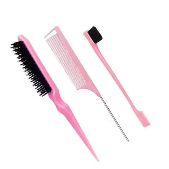Conjunto De Escova De Cabelo 3 Peças Com Pente De Cauda De Mouse-Adição Perfeita À Rotina De