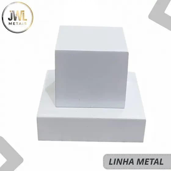 Acabamento Quadrado Branco para Registro Padrão Deca 100 %Metal