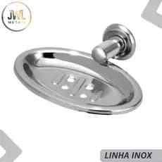 Saboneteira Para Banheiro Porta Sabonete Aço Inoxidável JWL Cromada