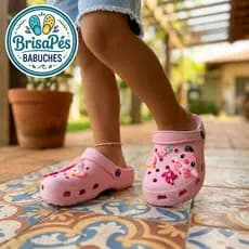 Babuche Infantil EVA Confortável Leve Antiderrapante com Acessórios PVC Divertidos Criança