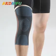 Joelheiras esportivas de malha de Nylon, joelheiras quentes e respiráveis para corrida, montanhismo, produtos ao ar livr