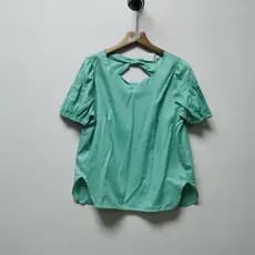 Profissional novo estilo retirada gabinete feminino verão moda All-Match Casual em torno do pescoço nó de manga curta