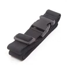 Cinto elástico preguiçoso com fivela de plástico, cinto ajustável para homens e mulheres, cinto elástico de 3.8 cm de la