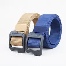Cinto fivela de plástico masculino feminino respirável calças de náilon cinto de inspeção de segurança sem Metal hipoale