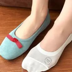 Meias de seda gelo meias invisíveis boca rasa invisível meias curtas mulheres verão fino antiderrapante sapatos de salto