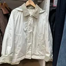 SUMU Air Cotton Jacket Jaqueta curta!Jaqueta de gola de veludo quente com capuz destacável estilo outono inverno
