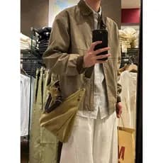 Ins japoneses!Americano Retro Baen estilo macacão jaqueta primavera outono puro algodão lapela Detroit jaqueta das mulhe