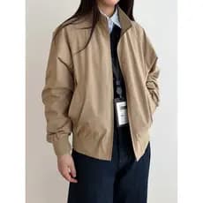 Pedido de comércio exterior!Jaqueta de berinjela Harrington feminina masculina gola Casual jaqueta de beisebol topo prim