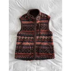 SUMU Retro Phil Island Colete de Lã de Cordeiro Dupla Face Colete Térmico de Lã Jaqueta de Inverno Homens Mulheres