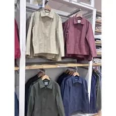 Estilo de cooperação japonesa!Estilo bonito Casual zíper jaqueta de berinjela Detroit jaqueta solta cleanfit jaqueta mas