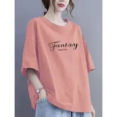 Senhoras camiseta de manga curta 2025 verão novo estilo venda quente solto tamanho grande camiseta Design nicho topo