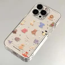 Shell Big World ins Nicho Animal Adequado para Apple 15promax Capa de telefone macia e fofa iPhone14