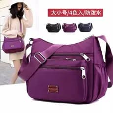 2024 novo estilo bolsa feminina náilon à prova dwaterproof água saco do mensageiro na moda bolsa feminina de meia-idade