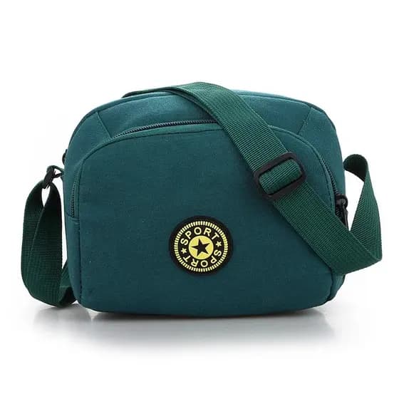 Novo estilo versão coreana bolsa feminina de meia-idade à prova d'água bolsa de pano Oxford mensageiro de um ombro Mini
