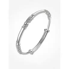 S999 prata esterlina próspero brocado pulseira senhoras fechado pulseira de prata pura para namorada mãe dia das mães an