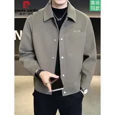 Pierre Cardan Lapela Business Casual Jaqueta Masculina Primavera Outono Jaqueta De Lã Masculina Juventude High-End Top