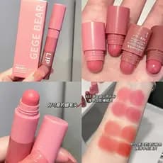 Gege urso Mousse veludo fosco batom quatro cores lápis cor fosca segurando maquiagem batom caneta beleza transfronteiriç