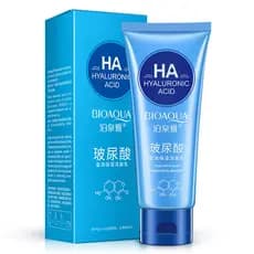 Poquanya ácido hialurônico limpador facial hidratante limpador facial limpeza profunda hidratante iluminando o tom da pe